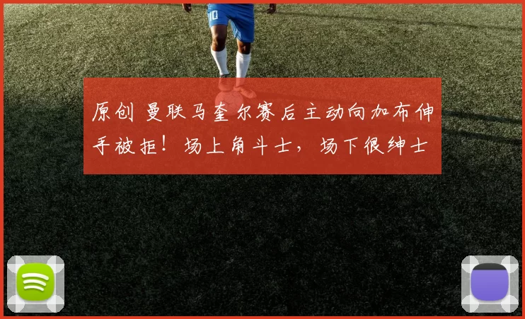 原创 曼联马奎尔赛后主动向加布伸手被拒！场上角斗士，场下很绅士！